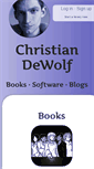 Mobile Screenshot of christiandewolf.com