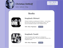 Tablet Screenshot of christiandewolf.com